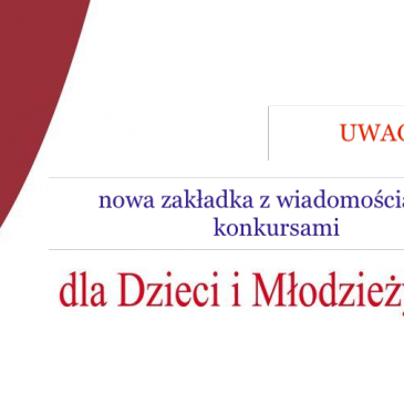 Nowa zakładka dla dzieci